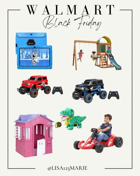 Walmart black Friday deals. Gift guide for kids. Gift guide for toddlers. Outdoor play set. Remote control cars. Kids tablets on sale.

#LTKGiftGuide #LTKHoliday #LTKunder100