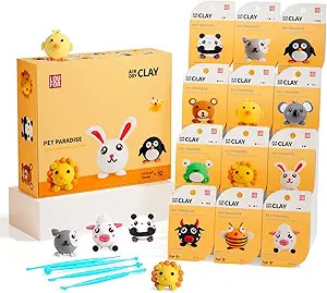 Air Dry Clay Kits - Modeling Clay for Kids, Ultra Light & Soft, Safe & Non-Toxic, 12 Boxes DIY Mo... | Amazon (US)