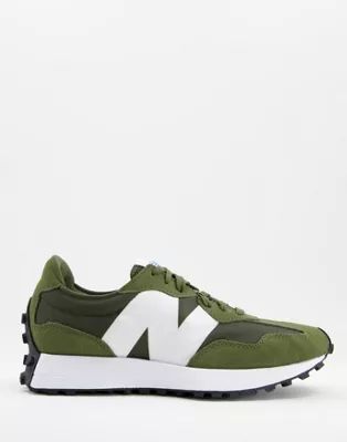 New Balance 327 core trainers in khaki green | ASOS (Global)