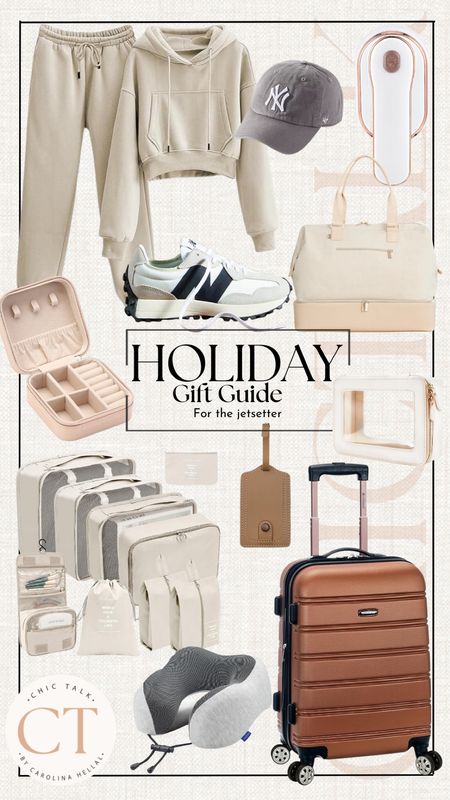 Holiday gift guide for the jet setter!
Gifts for her, gift guide, travel accessories, luggage, amazon outfit, new balance sneakers

#LTKGiftGuide #LTKHoliday #LTKCyberWeek