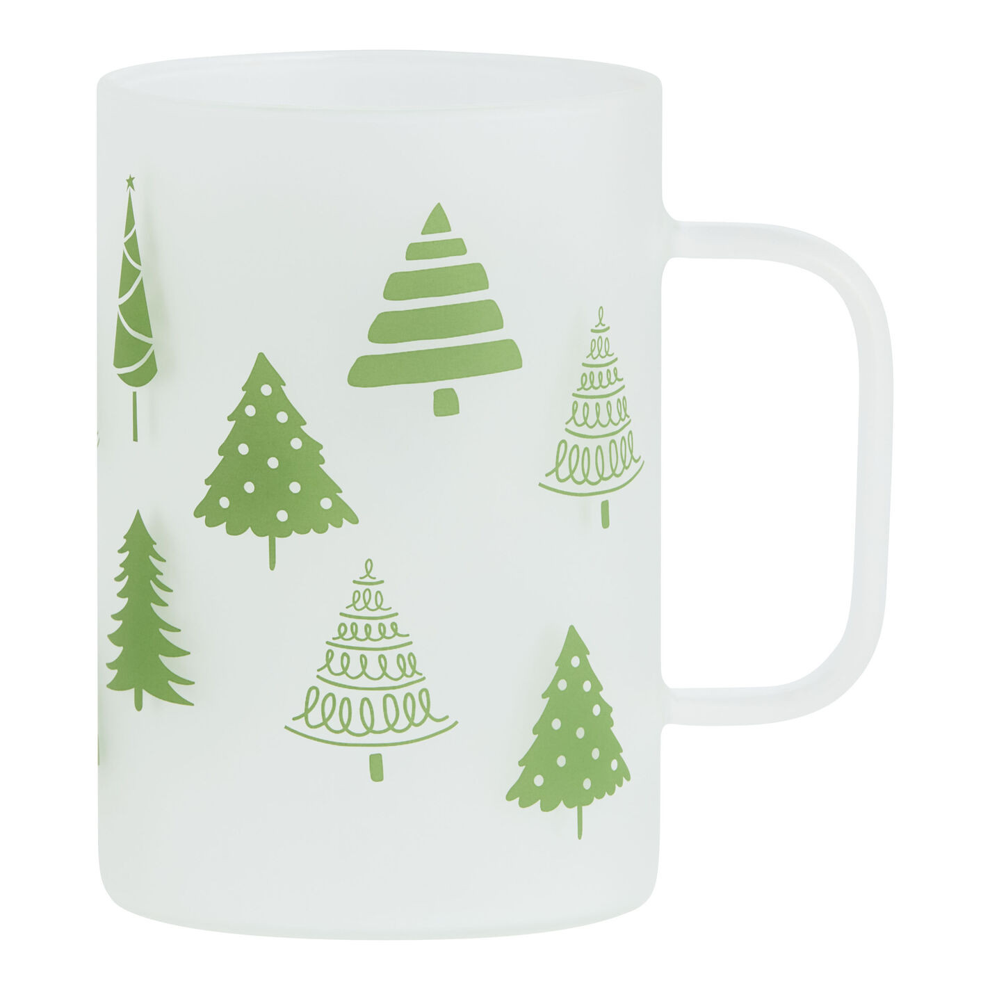 Modern Winter Frosted Glass Mug | World Market