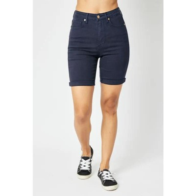 Judy Blue Full Size High Waist Tummy Control Bermuda Shorts | Target
