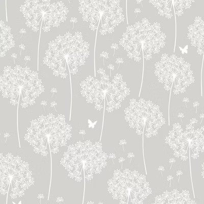Brewster Dandelion Peel & Stick Wallpaper Gray | Target