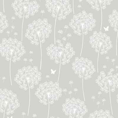 Brewster Dandelion Peel & Stick Wallpaper Gray | Target