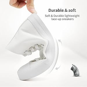 ZGR Womens Canvas Sneakers High Top Lace ups Casual Walking Shoes | Amazon (US)