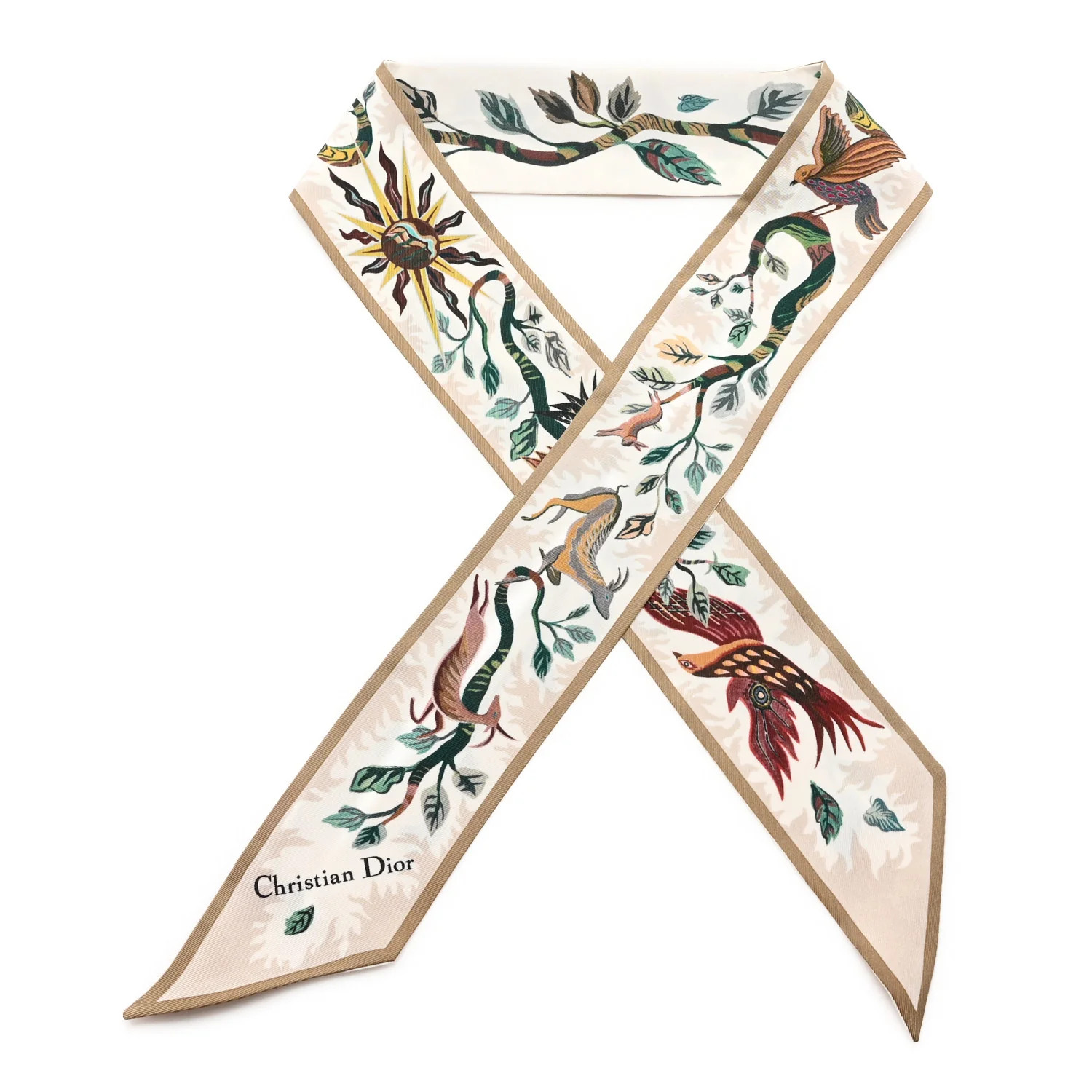 Christian Dior Silk Mitzah Scarf Multicolor 1744975 | FASHIONPHILE (US)