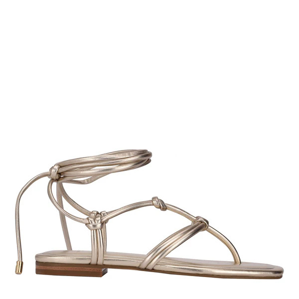 Falina Ankle Wrap Flat Sandal | Marc Fisher