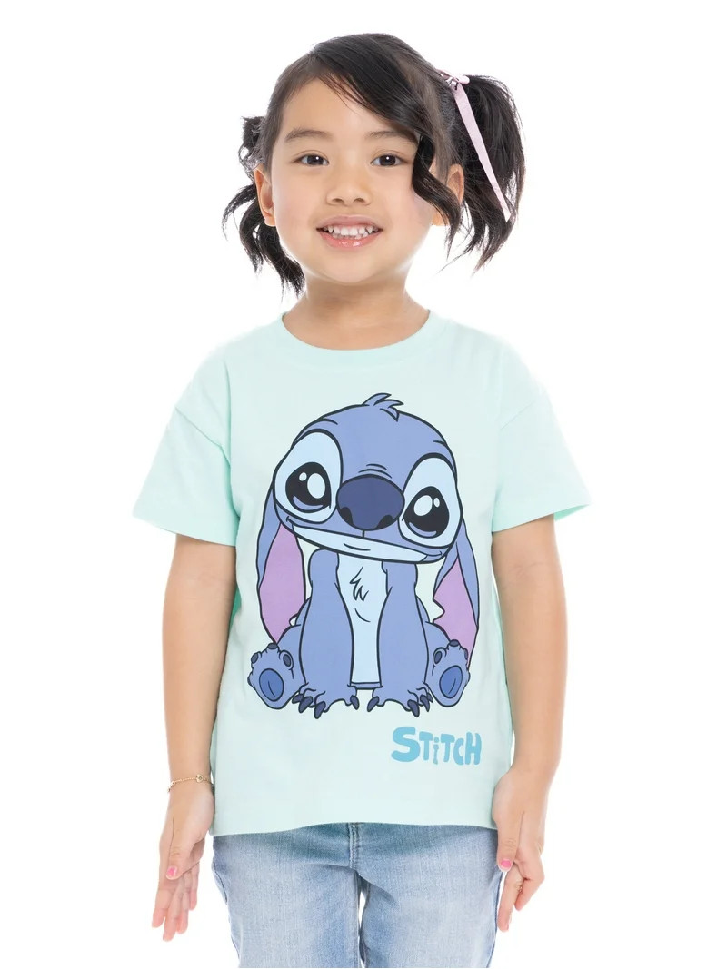 Disney Lilo and Stitch Toddler Short Sleeve Crewneck Tee, Sizes 12M-5T | Walmart (US)