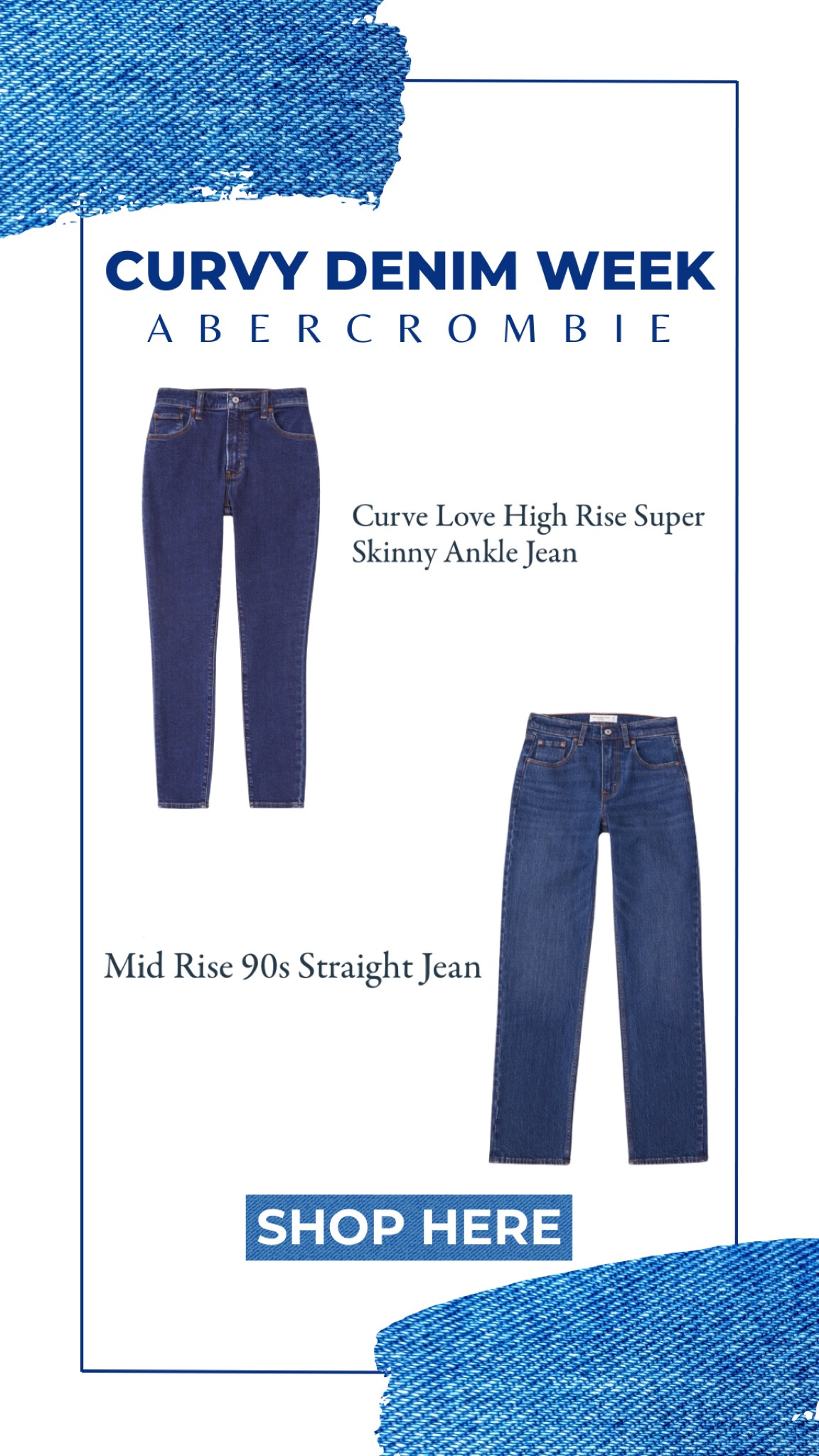 My jeans from Abercrombie for Curvy Denim Week! 

#LTKmidsize #LTKMostLoved #LTKsalealert