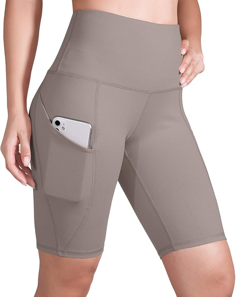 Women's 5"/2.5"/9" High Waist Workout Bike Shorts, Yoga Running Compression Exercise Biker Shorts... | Amazon (US)