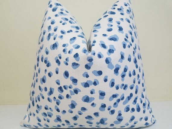Mira Blue Animal Leopard Pillow Cover  Pillow Cover leopard - Etsy | Etsy (US)