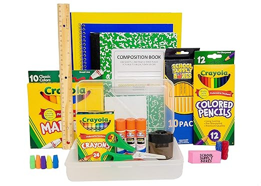 Back to School Supply Box Grades K-5 - School Supply Kit Back to School Essentials - 32 Pieces | Amazon (US)