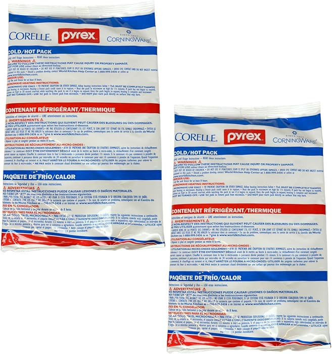 Pyrex Portable Large Cold/Hot Pack (2-Pack) - Made in The USA | Amazon (US)