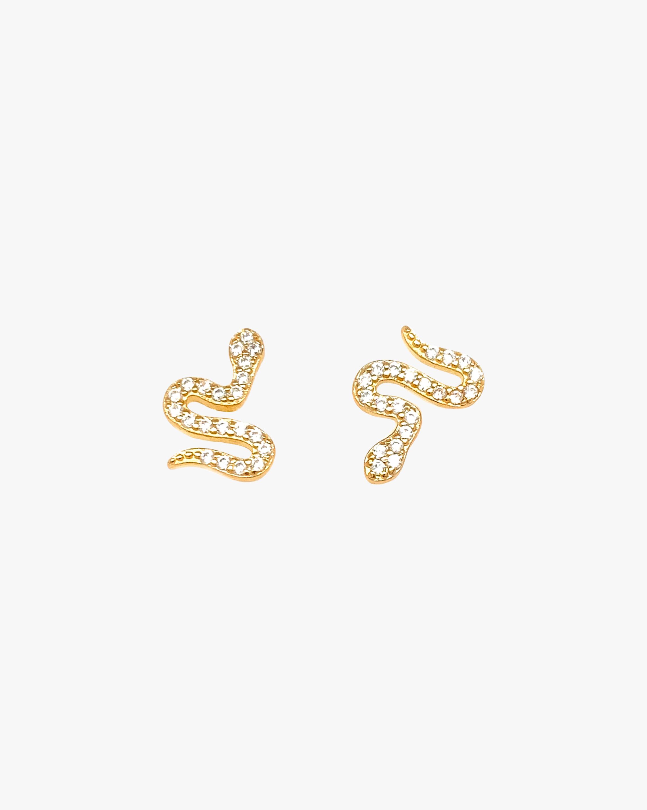 Serpent Stud Earrings | Olivela
