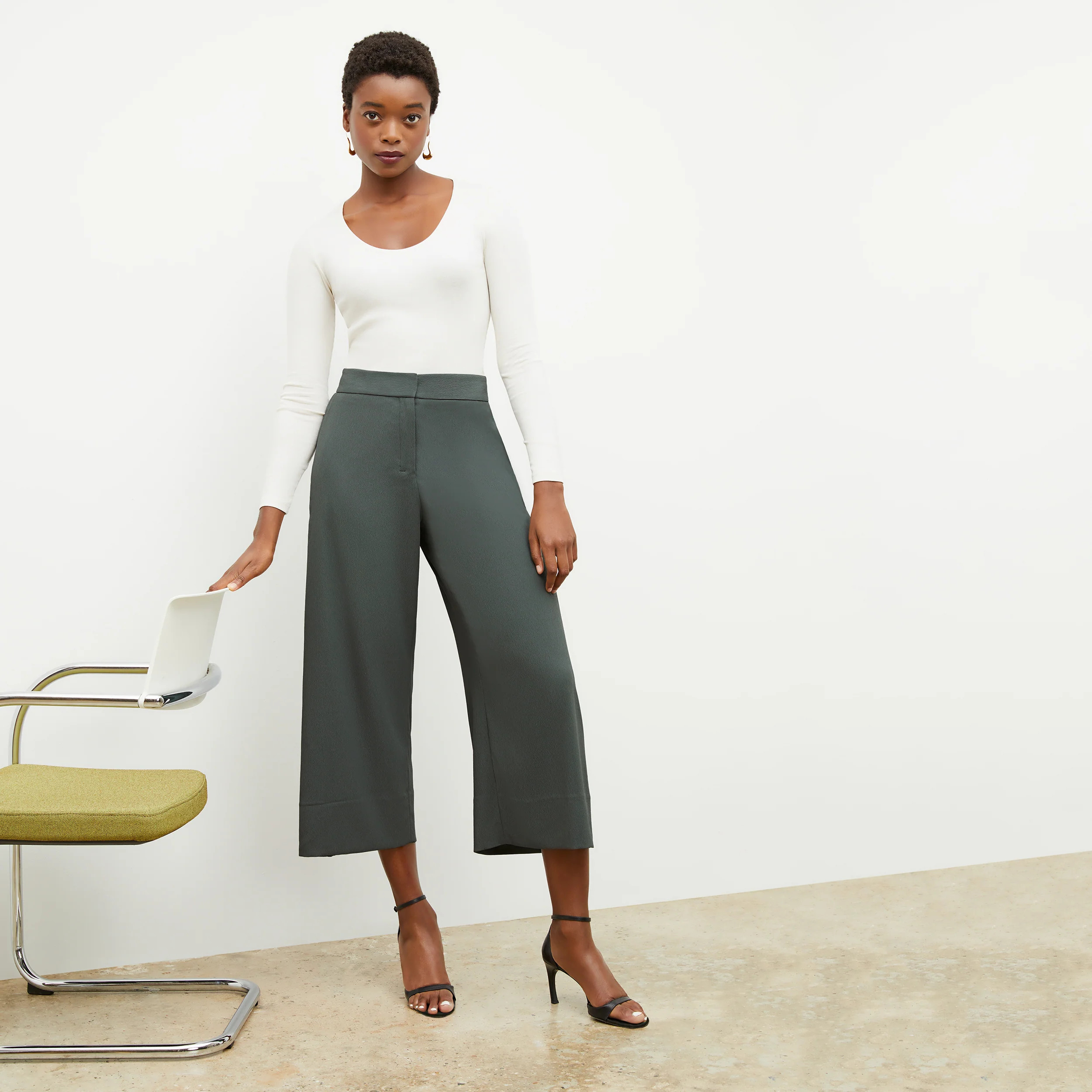 Zhou Culotte - Eco Heavy Soft Wave :: Aloe | MM LaFleur