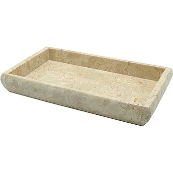 Creative Home 32403 Deluxe Champagne Marble Stone Guest Towel, Vanity Tray | Amazon (US)