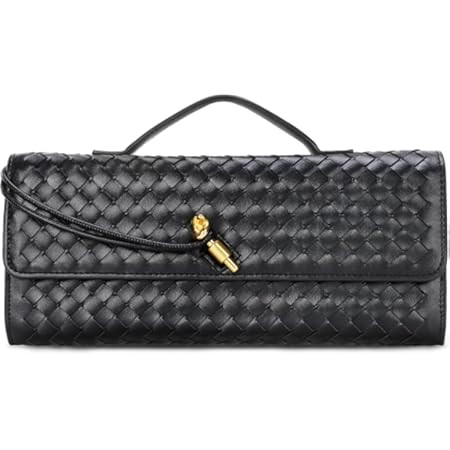 Joryin Woven Purse for Women Evening Clutch Woven Leather & Suede Handbags Crossbody Bag Suede Pu... | Amazon (US)