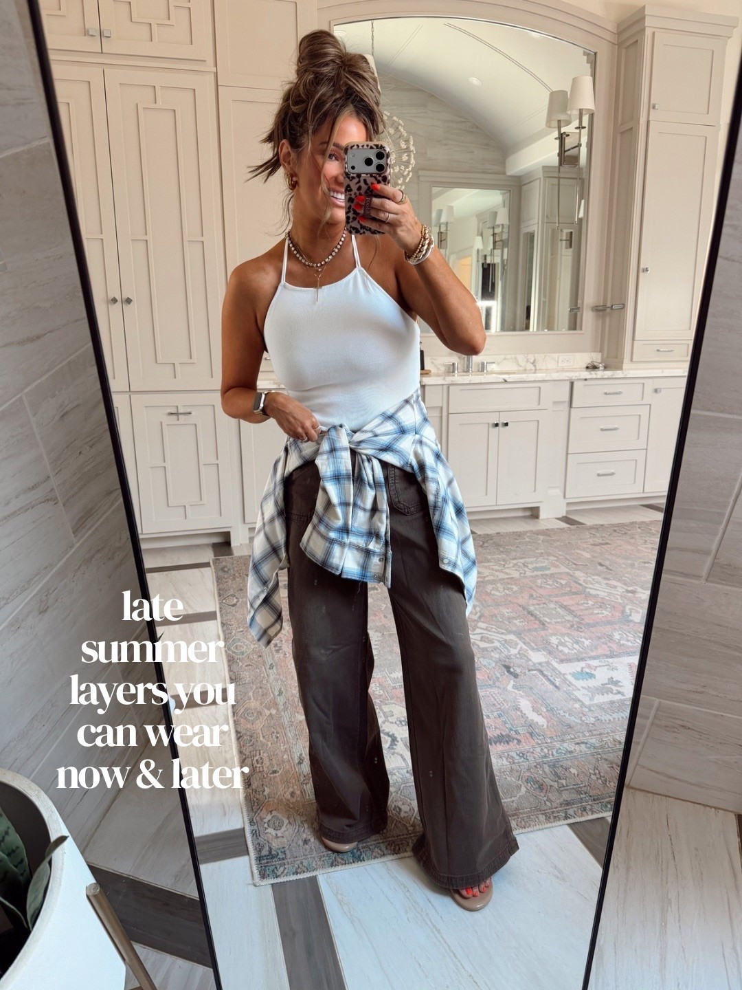 Love these brown denim jeans 🍂

#LTKSeasonal #LTKgrwm #LTKootd