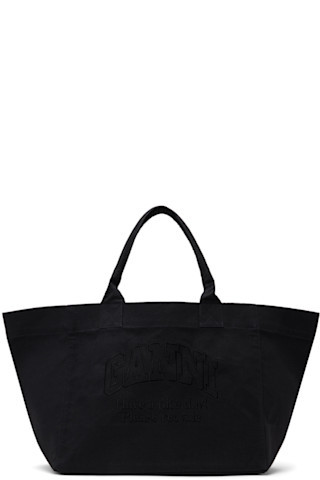 Black Oversized Canvas Tote | SSENSE