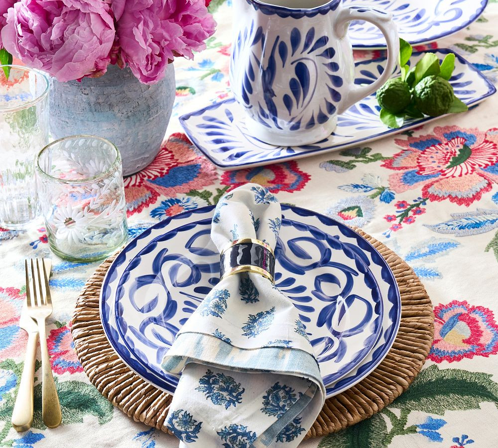 Puebla Stoneware Salad Plates | Pottery Barn (US)
