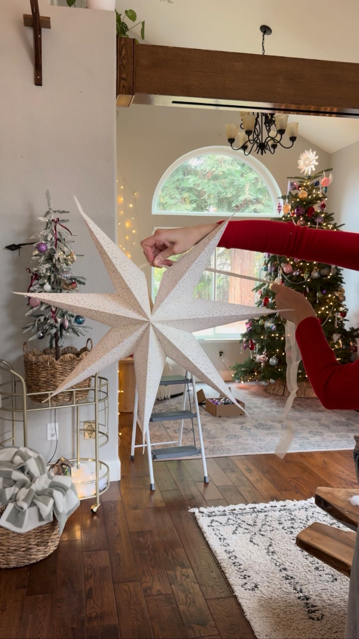 I got a lot of the random figurines and gem ornaments either at Home Goods or Hobby Lobby. The large snowflakes are from a few years ago. Baskets were from Marshall’s & target. Linking similar 

#LTKSeasonal #LTKFindsUnder50 #LTKHoliday