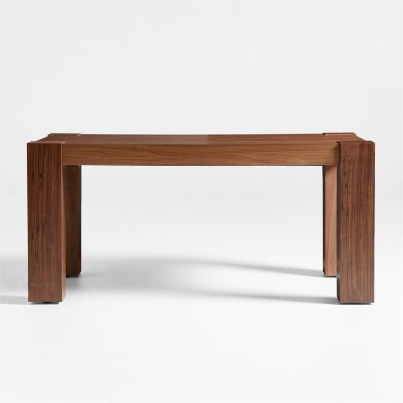 Sobro 65" Mahogany Wood Dining Table + Reviews | Crate & Barrel | Crate & Barrel