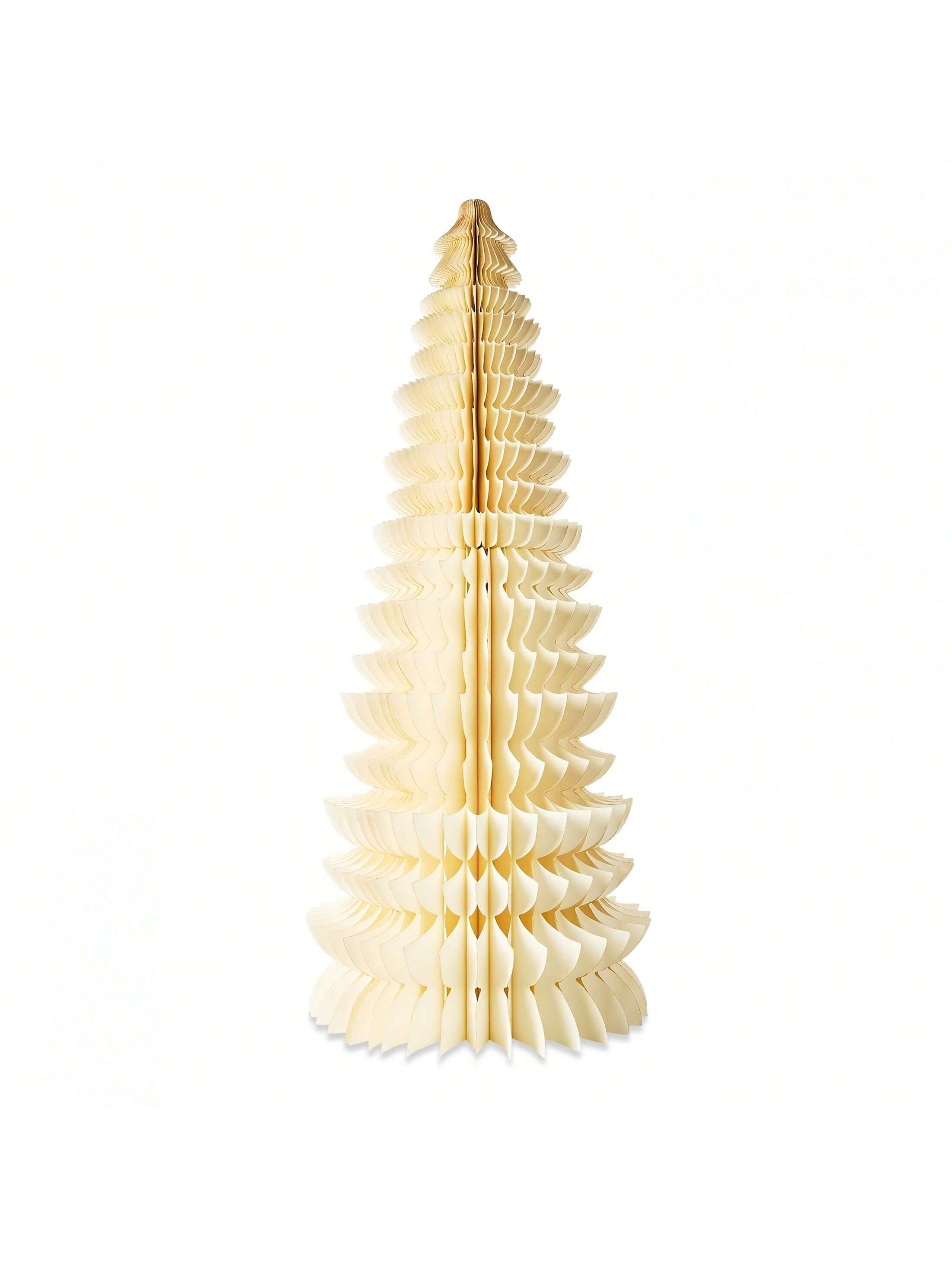 Árbol de Navidad blanco de papel de 47 pulgadas de altura | SHEIN