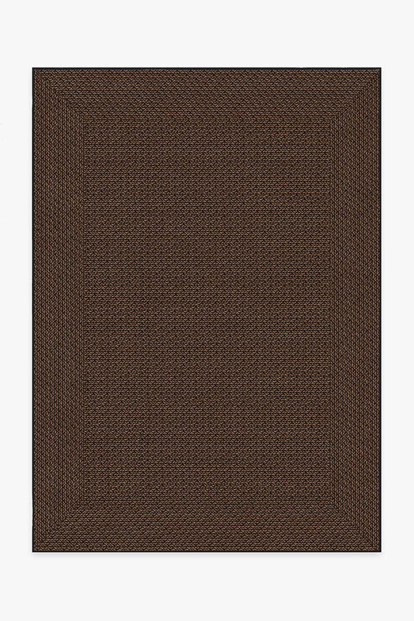 Border Braid Antique Oak Re-Jute Rug | Ruggable
