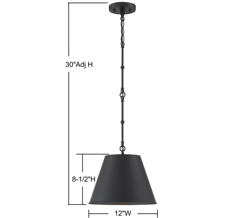 Presley 1 - Light Single Empire Pendant | Wayfair North America