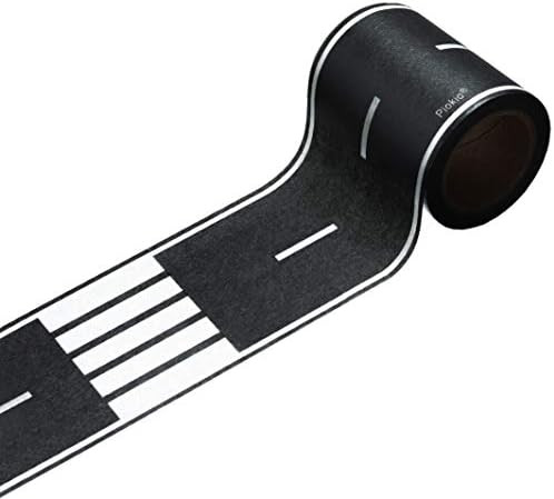 Piokio 33' x 2.4" Black Road Track Tape, Car Tracks are Great for Kids Birthday Party, Racing Par... | Amazon (US)