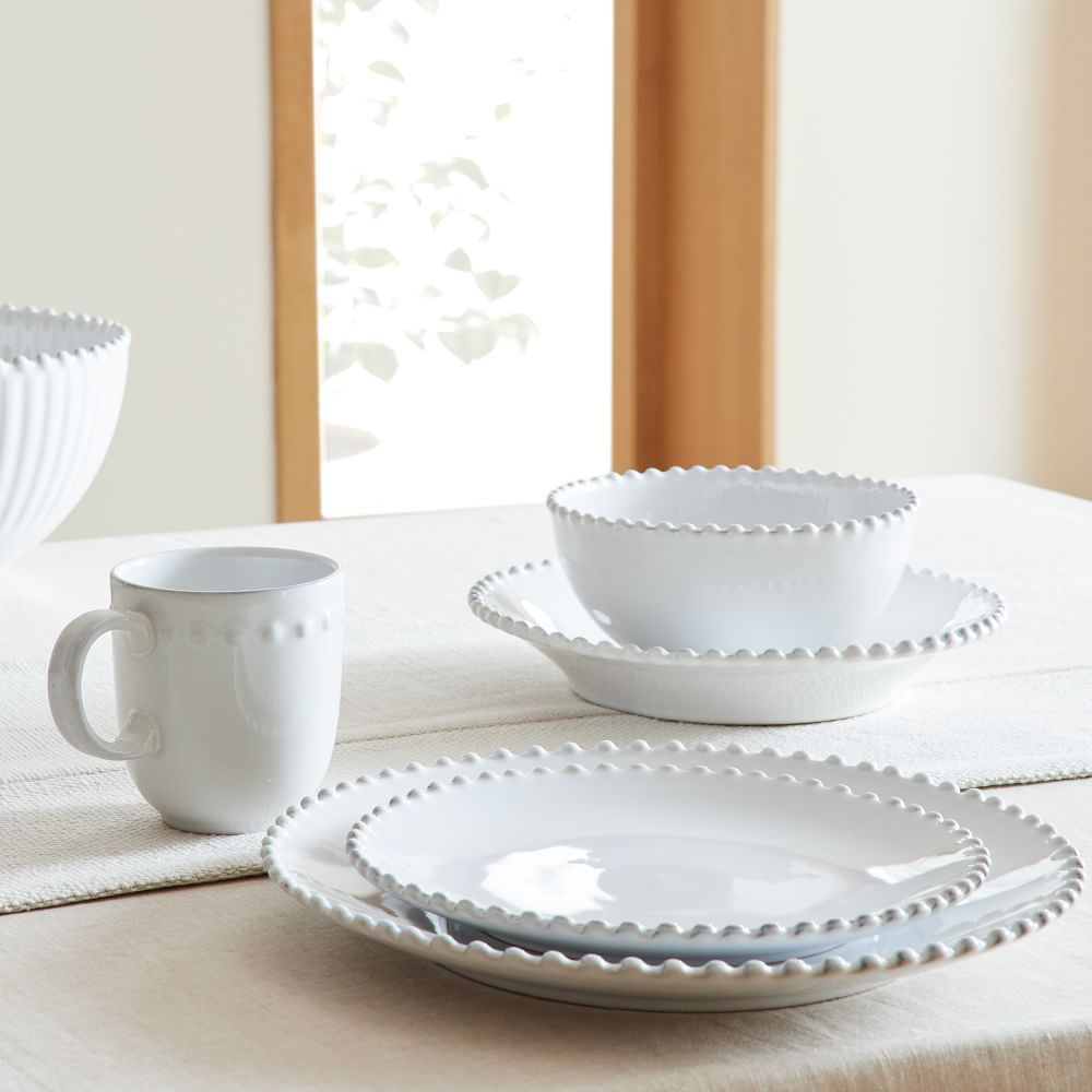 Pearl White Dinnnerware 30 Pc Set Pearl White | West Elm (US)