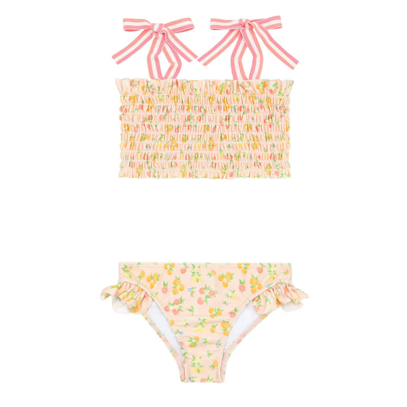 girls citrus grove smocked bikini | minnow