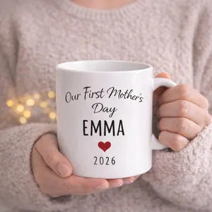 Personalized First Mother's Day Mug 2026, Custom Name Coffee Cup. | Etsy (US)