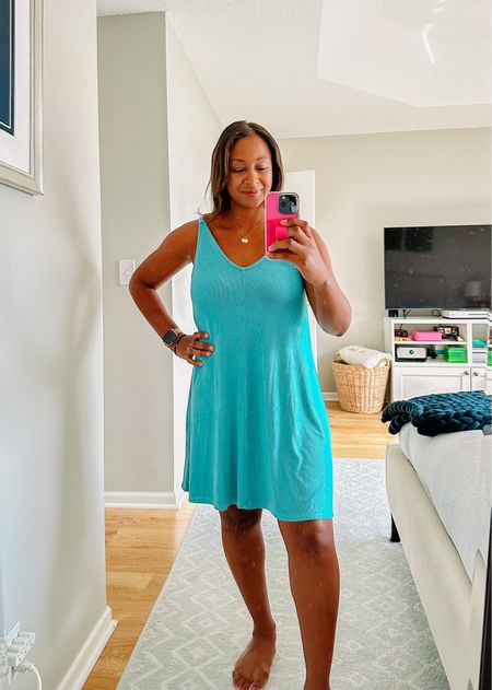 Loving this comfy lightweight summer dress for these insanely hot Florida temps. Fits true to size  

#LTKstyletip #LTKunder50