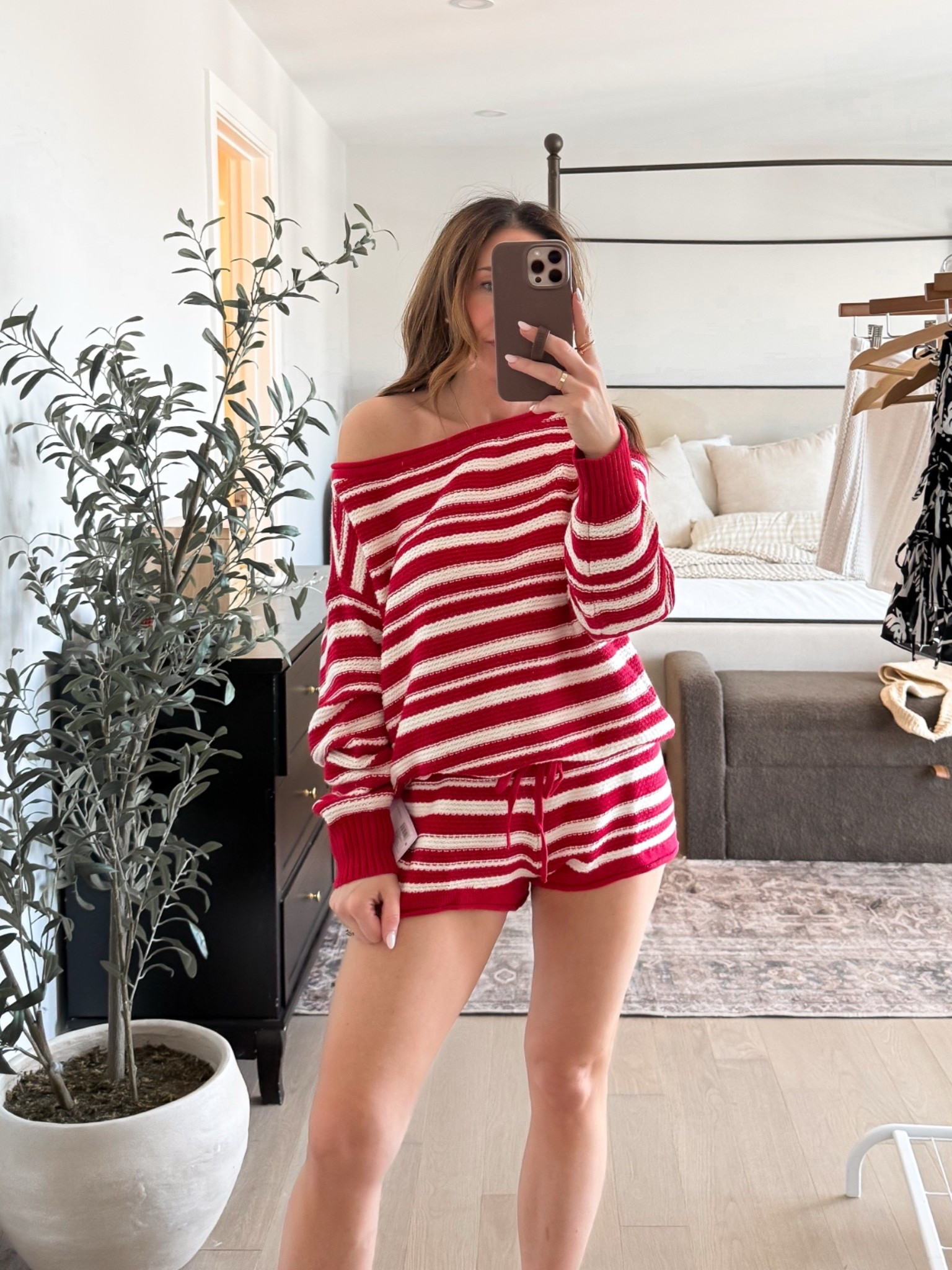 Cute summer sweater set. These shorts are super short.

#LTKSeasonal #LTKootd