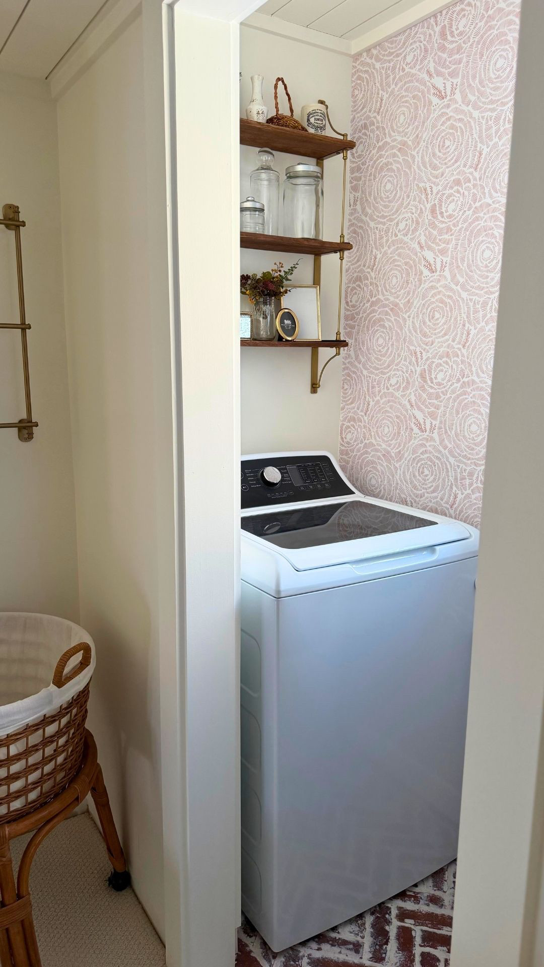 Laundry Room Decor | Laundry Room Organization | Laundry Room Ideas | Laundry Room Wallpaper 

 #LTKHome