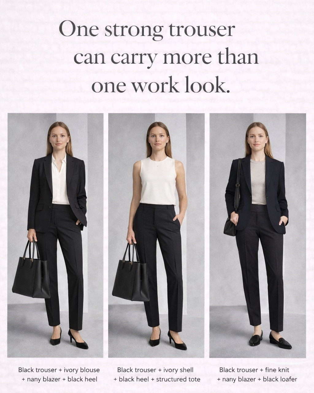 One strong pair of trousers can carry more than one work look.

#LTKWorkwear