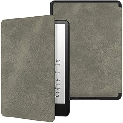 Kindle Paperwhite 2021 Cover - HOTCOOL Thinnest Lightest Smart PU Leather Case with Auto Sleep Wa... | Amazon (US)