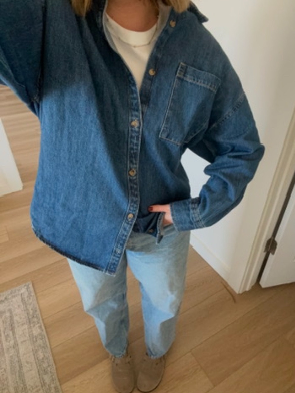 Denim on denim never disappoints! Wearing the old navy button down but lined some similar! 

#LTKFindsUnder100 #LTKStyleTip #LTKFindsUnder50