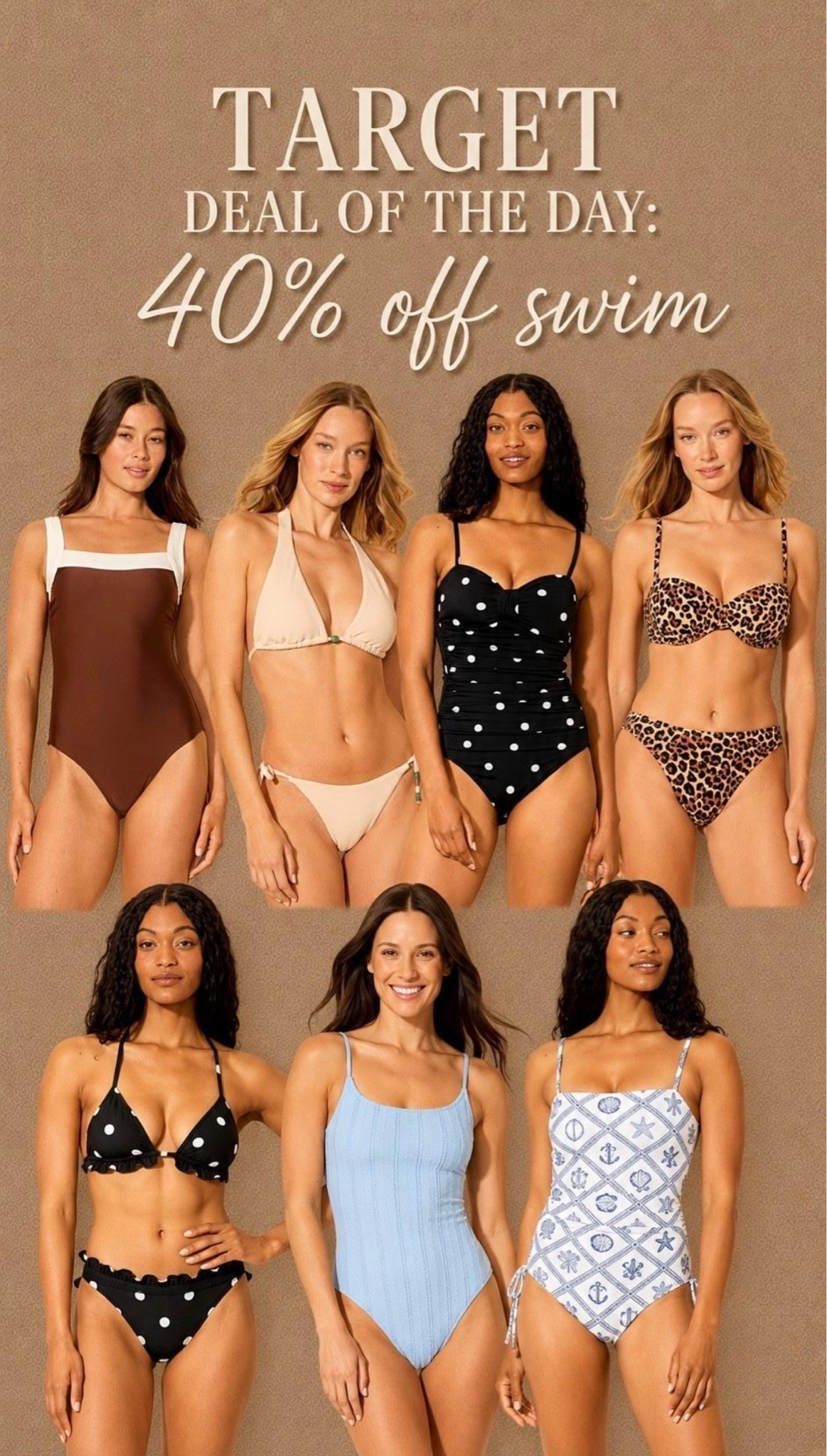🤍 Today only❣️ 40% off swimwear at Target for their dela of the day 🙌🏼

#LTKSaleAlert #LTKSwim #LTKootd