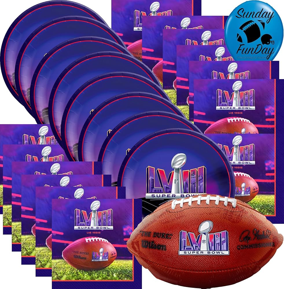 Amscan SuperBowl, Party Supplies, Intended for Super Bowl LVIII Theme Collection, Party Accessory... | Amazon (US)