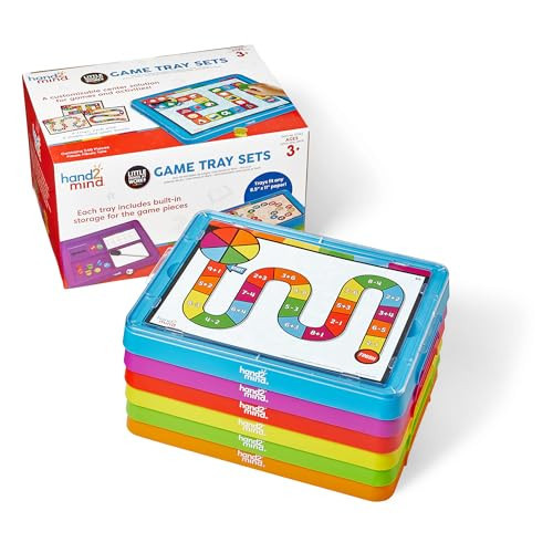 hand2mind Little Minds at Work Game Tray Set by Tara West, Includes Reading & Math Preschool Learning Activities, Science of Reading Manipulatives, Math Games for Kids, Teacher Supplies for Classroom | Amazon (US)