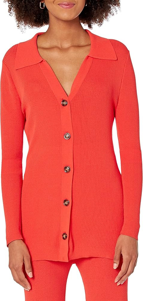 The Drop Women's Constance Rib Button Down Sweater | Amazon (US)