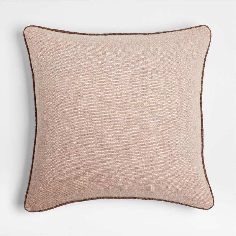 Frannie 24"x24" Frothy Beige Floor Pillow Cover by Jake Arnold | Crate & Barrel | Crate & Barrel