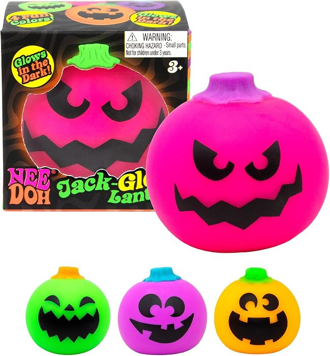 Schylling Needohween Jack Glow Lantern - Glow in The Dark Pumpkin Faces Assorted | Amazon (US)
