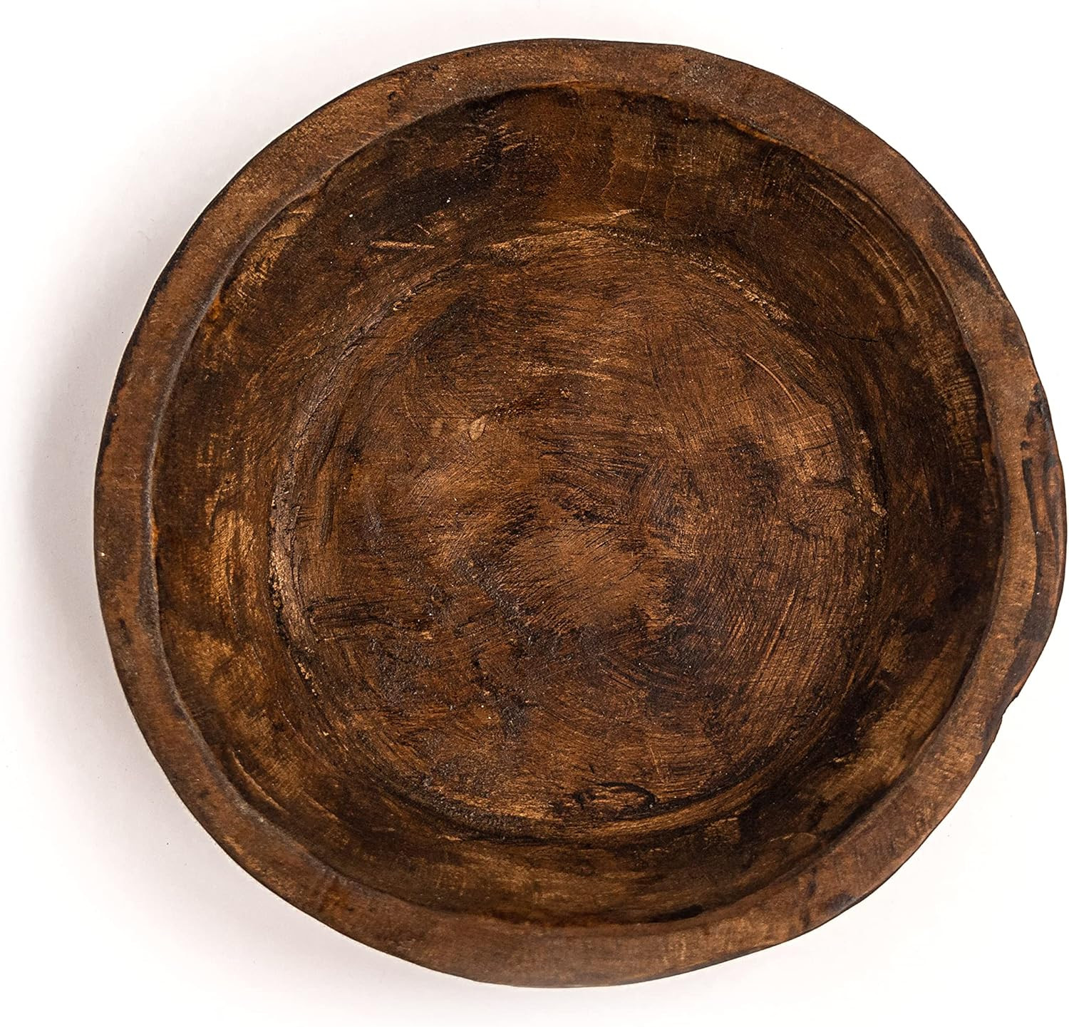 Red Barn Candle Company Wooden Dough Bowl - 12" Round - Wood Decor Bowls - Spanish Oak - Rustic H... | Amazon (US)