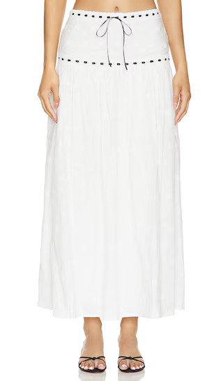Carmen Maxi Skirt in White | Revolve Clothing (Global)