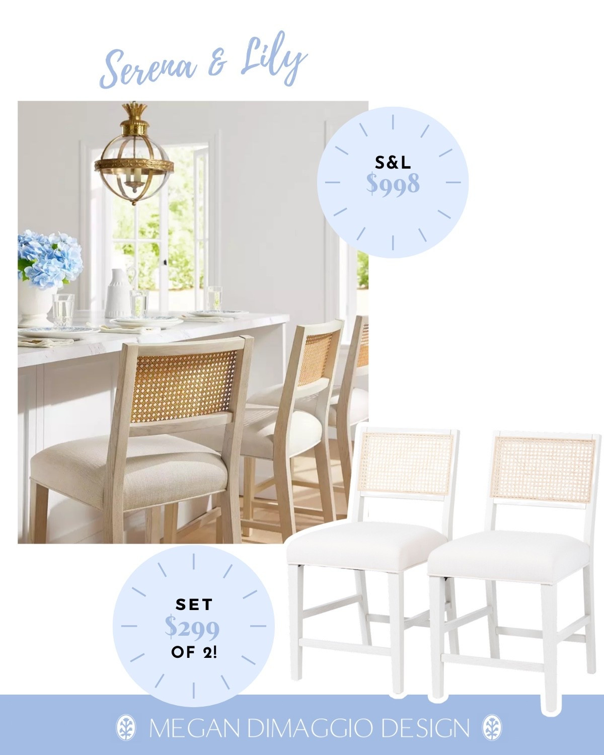 Wow!! I LOVE these new Serena & Lily Wells look for less cane counter stools!! 😍🙌🏻 Snag a set of 2 for under $300 vs. theirs for $998 for one stool!!

#LTKHome #LTKSaleAlert