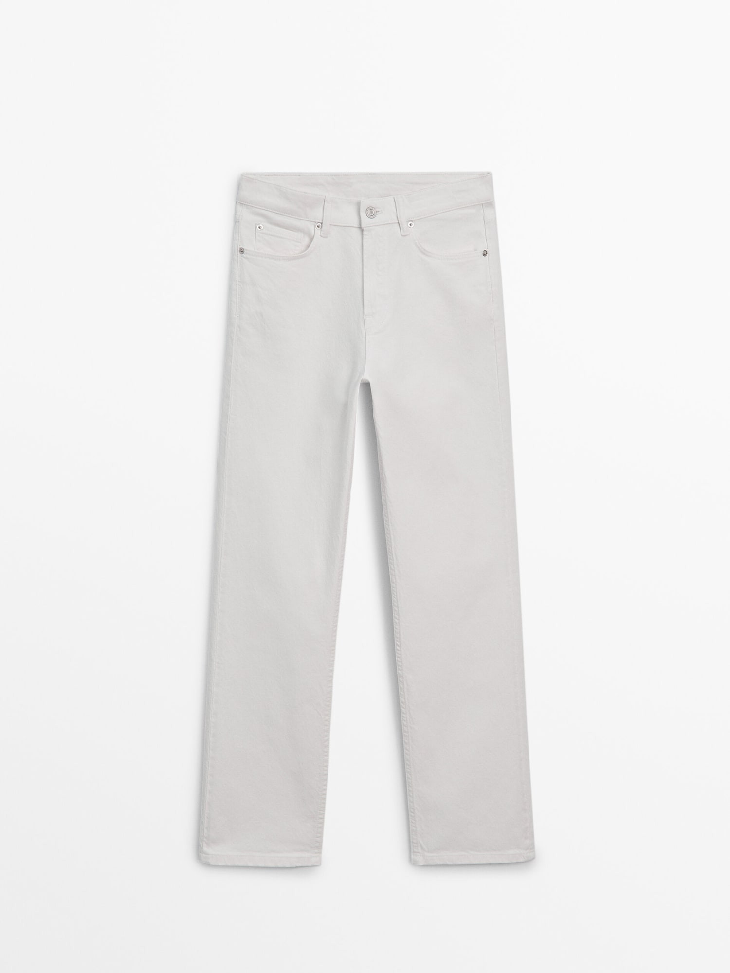 Straight fit comfort mid-rise jeans | Massimo Dutti US