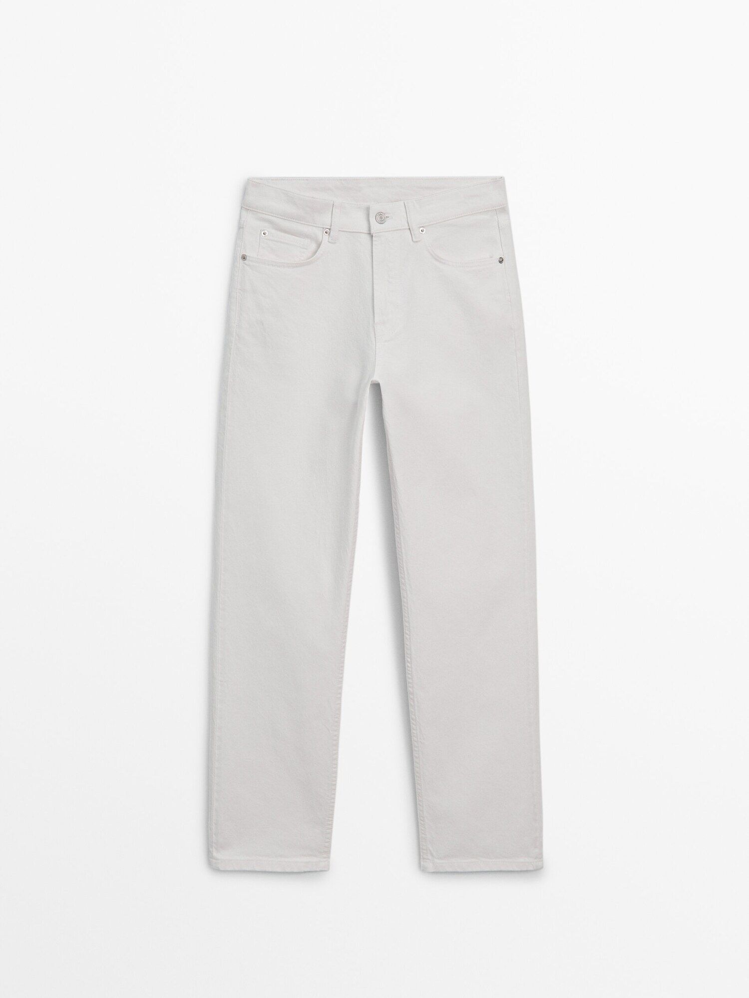 Straight fit comfort mid-rise jeans | Massimo Dutti (US)